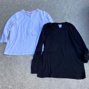 Motherhood maternity tops black and white